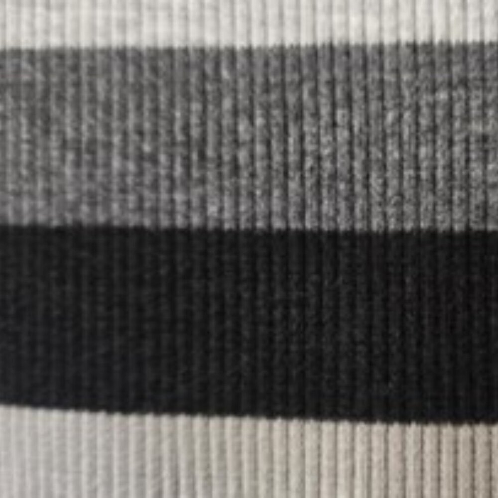 Faded Glory Sleeveless Ribbed Tank Top Black, Grey, Tan & White T-Shirt Sz 12 L - Picture 4 of 6